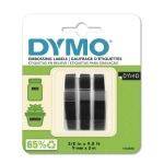 Dymo 3D tape 9 mm. x 3 mtr. Sort (3-pak)