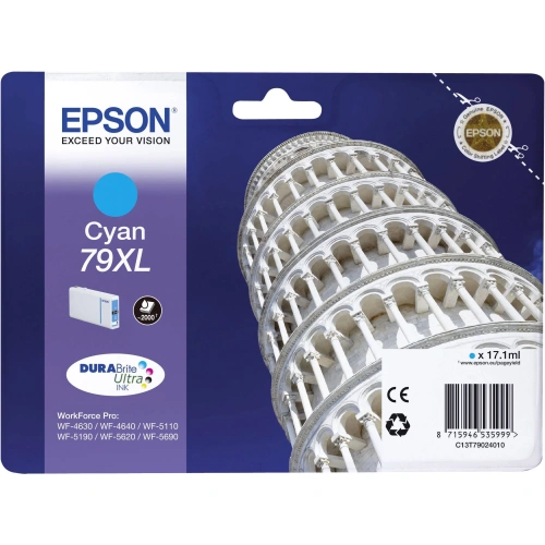Blækpatron Epson 79XL cyan (2.000 sider)