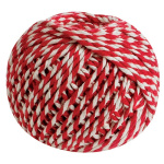 Bomuldsgarn rød/hvid (40 mtr.)