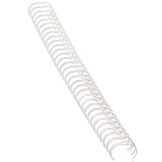 Spiralryg A4 metal 10 mm. 34-ringe, 51-80 ark (Hvid) 53262