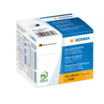 Labels på rulle 70x38 mm. Herma 4340 Hvid (250 stk.)