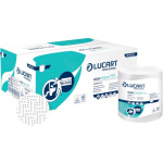 Håndklæderulle, Lucart, 2-lags, 155 mtr x 20,8 cm, hvid, 100% nyfiber (6 ruller) 861068J
