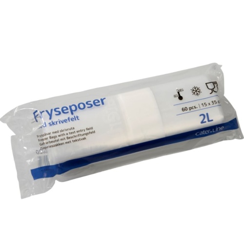 ABENA fryseposer Cater-Line solide frostposer med skrivefelt klar plast