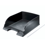 Brevbakke Leitz Plus Jumbo A4 stabelbar Sort 52330095