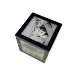 Billedterning CUBE 9,5x9,5 cm. Sort ramme 9655 - Image 2