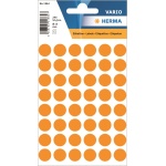 Etiketter Herma Vario1864 Ø13 mm. 240 stk. neon orange