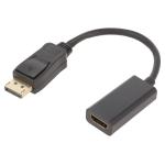 Adapterkabel goobay Displayport til HDMI 20 cm.