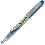 Fyldepen Pilot V-Pen Silver m/hætte blå