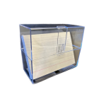 Kartotekskasse til A6 kort, klar plast