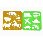 Skabelon sæt 15x15 cm. 8 stk. - Image 4