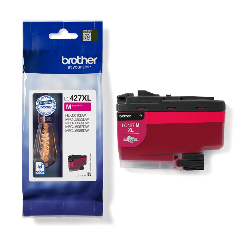 blækpatron XL brother lc 427 magenta 6000 sider