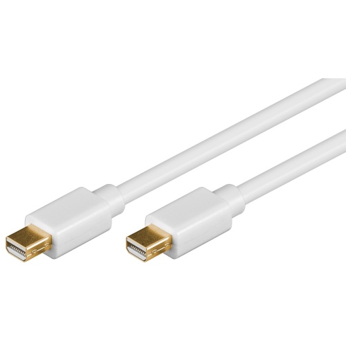 Kabel Mini DisplayPort til Mini Displayport, goobay 2 mtr. hvid
