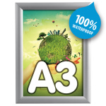 Snapramme A3, Udendørs/vandtæt m/alu ramme Twin light 5355-11