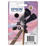 Blækpatron Epson 502 Sort XL (550 sider) Kikkert-serien