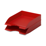 Brevbakke A4 Transparent rød stabelbar Durable Basic - Image 2