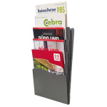 TWIN AGENDA A4 Brochure holder sort metal med 5-fag - Image 2