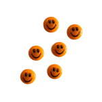 Magneter Smiley Ø30 mm. orange (6 stk.) - Image 2