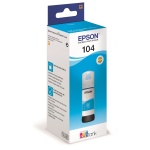 Inkjet Bottle Epson 104 Eco tank Cyan (65 ml.)