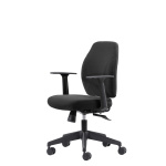 Kontorstol Model 2308 u/armlæn (sort)