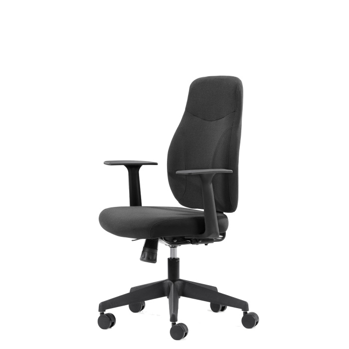 Kontorstol Model 2408 u/armlæn (sort)