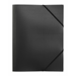 Elastikmappe A4, NAGA PP Sort