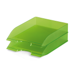 Brevbakke A4 Transparent lys grøn stabelbar Durable Basic - Image 2