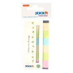 Indexfaner Stick´n 45x15 mm. 6 pastel-farver (180 stk.) 21597