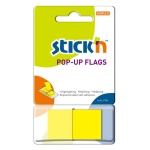 Indexfaner Gul Stick´n Pop-UP Flags 45x25 mm. (50 bl.) 26010