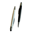 Kuglepen/Touchpen m/Parker refill sort eller hvid