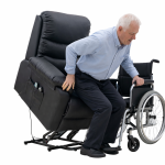 Elektrisk løftestol Visby med 8 punkts massage og sædeløft