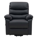 Løftestol m/massage model Visby okselæder sort - Image 7