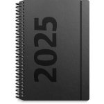 Ugekalender 2025 højformat matsort genbrugspap