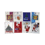 Julekort A6 med julemotiver incl. kuverter (4 stk.)