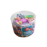 Viskelæder ass. motiver 36 stk. visk