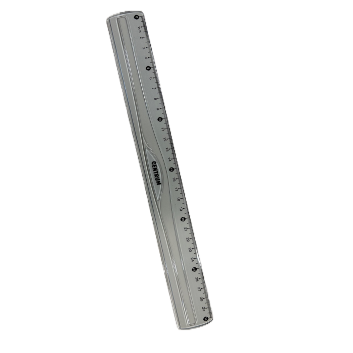 Lineal 30 cm. CENTRUM klar plast - Image 1