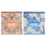 Malebog Mandala 21x20 cm. m/spiralryg, 120 gr. (48 designs) CR5011