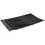 Forsendelsespose 50 mic. 400x600 mm. sort - 100% Genanvendt plast (100 stk.)