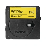Brother tape P-Touch Btag-631 12 mm. black/yellow (4 mtr) - Image 2