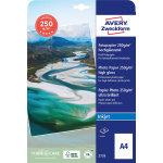 Fotopapir Avery 2739 A4 Inkjet Premium 250 gr. Glossy enkeltsidet (50 ark)