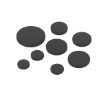 Magnet uden skal Ø20 mm.