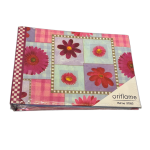 Fotoalbum 10x15 cm. m/blomstermotiv til 48 billeder