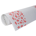 Borddug med dannebrog, hvid papir 50 mtr.