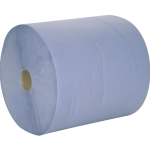 Værkstedsrulle 2-lags, 360 mtr. x 36 cm. Ø27cm, blå, nyfiber