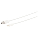 S-Impuls laderkabel USB-A til USB-C 2.0 2 mtr. Hvid 14-13043
