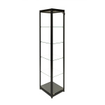 Glasvitrine Diamond 4, sort
