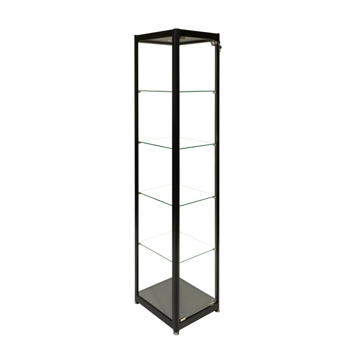Glasvitrine Diamond 4, sort - Image 1