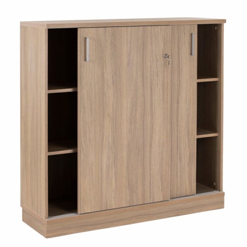 EP Xtra skydedørsskab med 2×3 rum – Sort