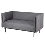 Lavrygget sofa, Modena, antracit