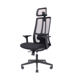 Kontorstol ErgoTek m/nakkestøtte - Sort