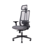 ErgoTek kontorstol m. nakkestøtte - Mørkegrå